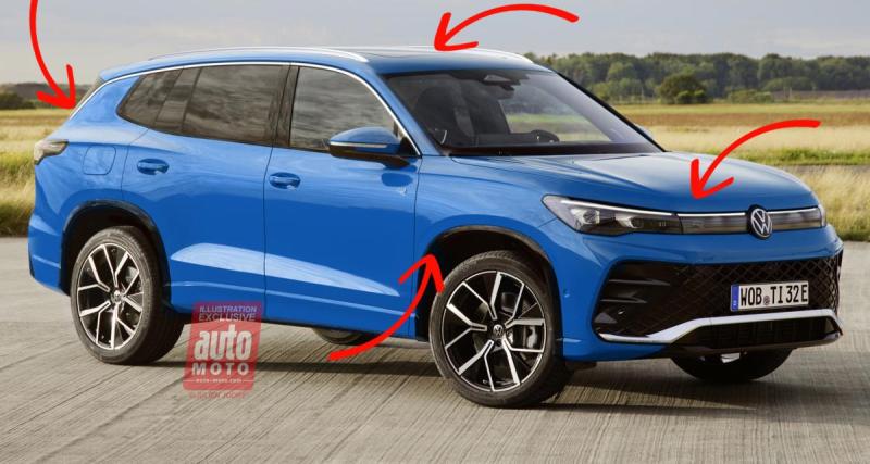  - Nouveau Volkswagen Tayron (2024) : ces détails qui différencieront le nouveau SUV 7 places du Tiguan