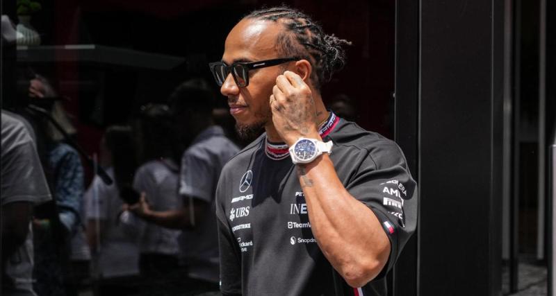  - La réaction de Lewis Hamilton après les qualifications