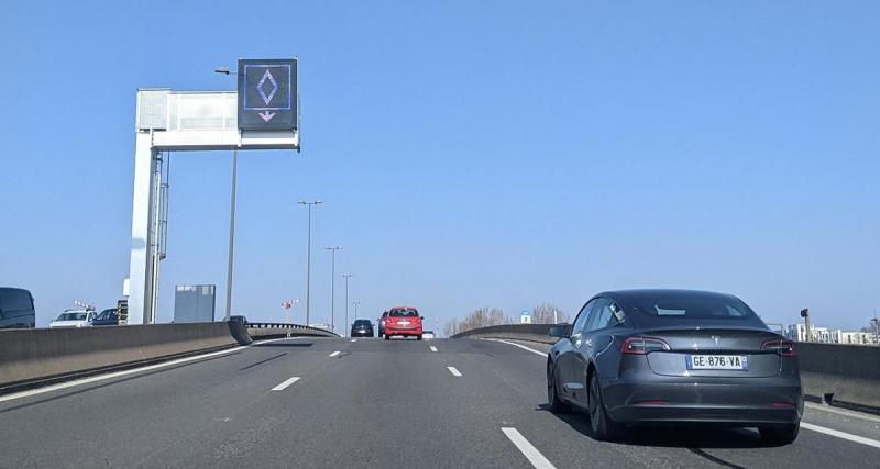  - Les voies covoiturages à vitesse réduite s'étendent à l'autoroute d'une grande ville