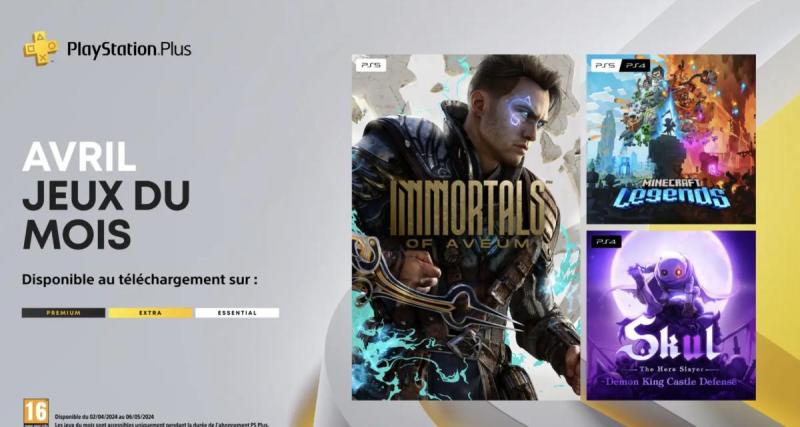  - Le mois d'avril accueille trois nouveaux jeux sur le PlayStation Plus
