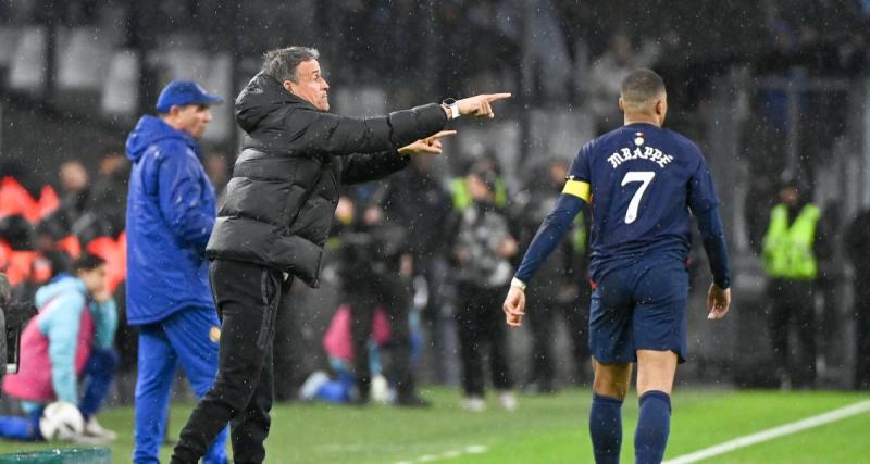  - OM – PSG : des insultes de Mbappé en sortant ? Luis Enrique réagit !