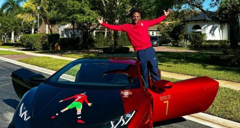  - Fan ultime de Cristiano Ronaldo, ce streamer américain s’offre sa première voiture : une Lambo’ à l'effigie du Portugais