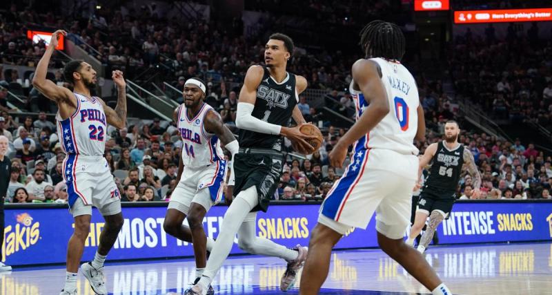  - San Antonio : malgré un énorme match, Wembanyama et les Spurs battus par les Sixers