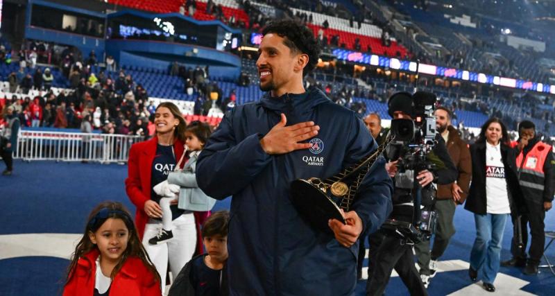 - VIDEOS - PSG : le discours émouvant et ambitieux de Marquinhos, célébré par le Parc après son record
