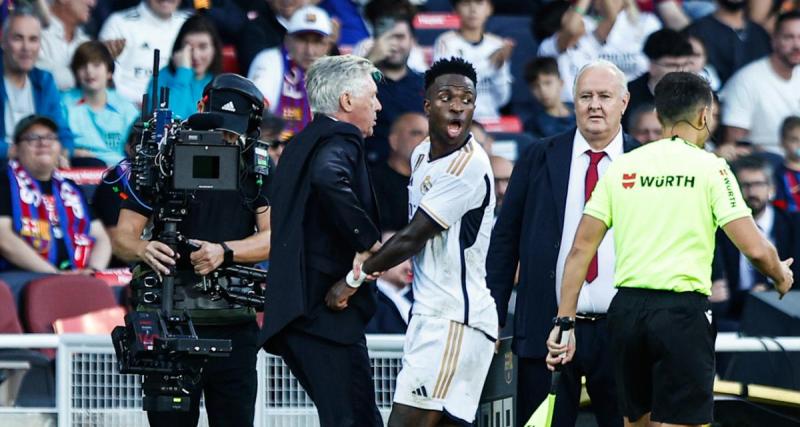 - Real Madrid – Barça : le coup de chaud entre Ancelotti et Vinicius en fin de Clasico