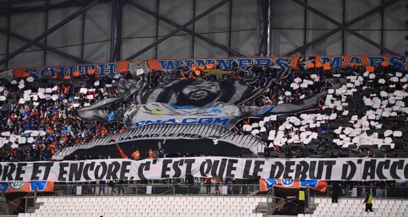  - OM : la provocation des Winners avec le tifo Bougheraba et une banderole acide