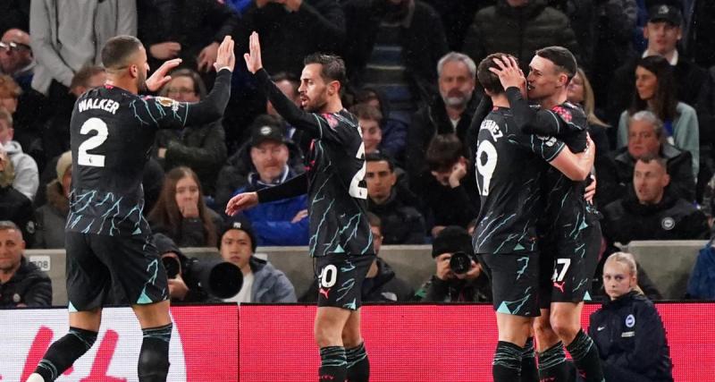  - Manchester City écrase Brighton et revient à un point d'Arsenal