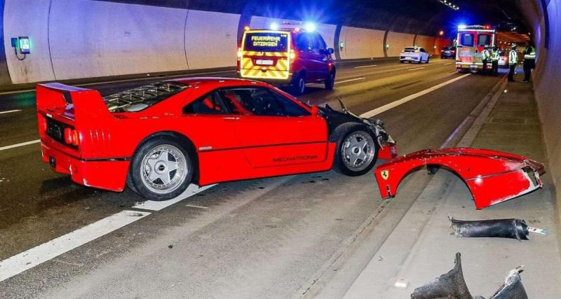  - Son patron lui fait confiance pour transporter une Ferrari F40 à un événement, le jeune employé se crash pendant le trajet