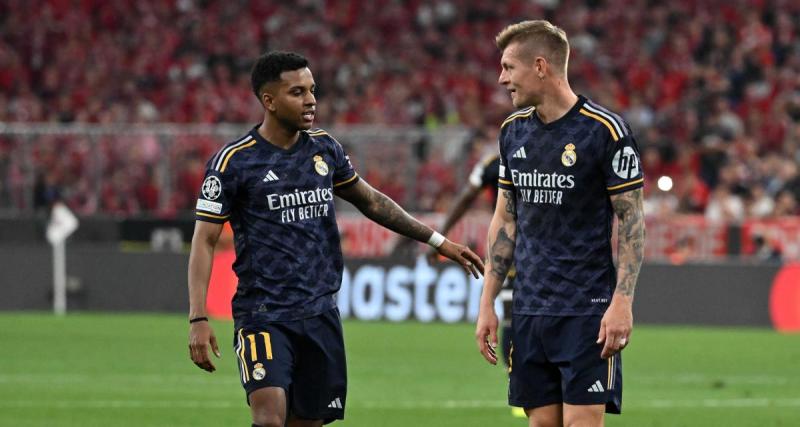  - Real Madrid : Rodrygo adoube Kroos après le Bayern Munich