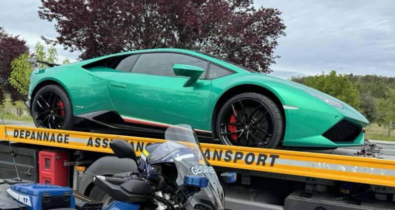  - Encore un automobiliste en grand excès de vitesse dans une supercar, la belle italienne dort actuellement à la fourrière