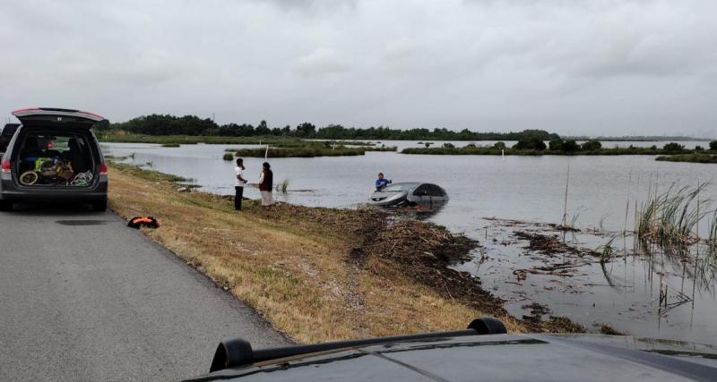  - Cet automobiliste termine à l’eau à cause… d’un alligator !