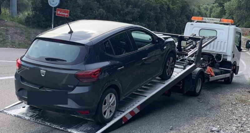 - Gros excès de vitesse pour cette Dacia sur une route corse, le permis de l’automobiliste suspendu plusieurs mois