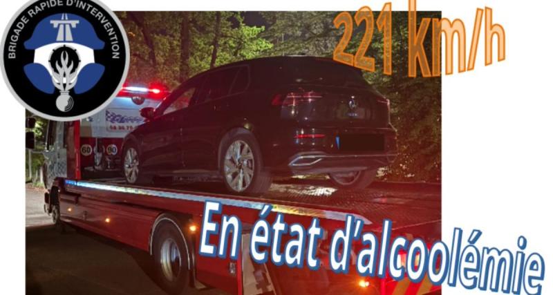  - Alcoolisé, à plus de 220 km/h, le chauffard s’attire les foudres des gendarmes