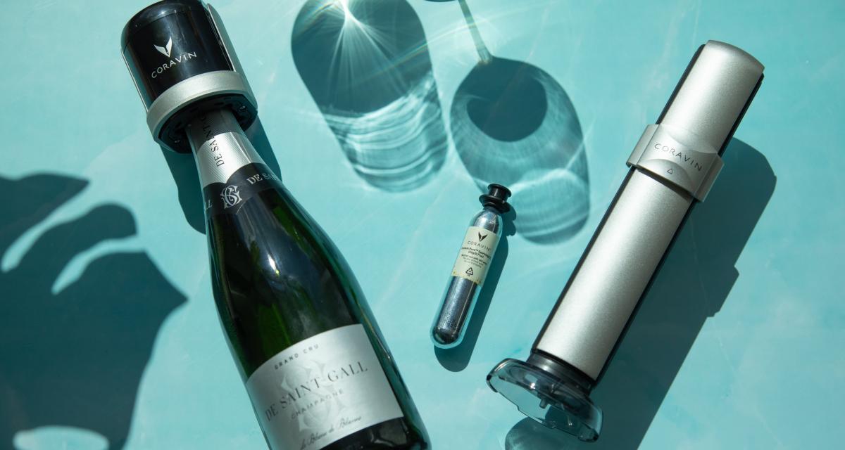 Des bulles à volonté : Coravin Sparkling préserve le Champagne