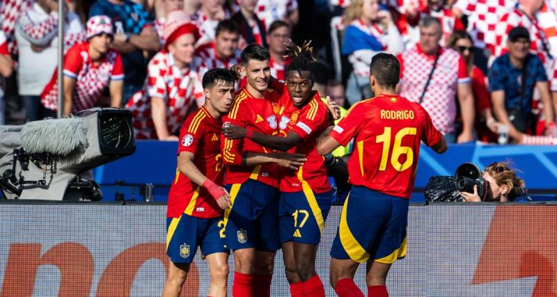  - L'Espagne en pleine démonstration face à la Croatie à la pause !