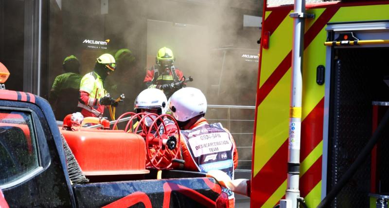  - Un début d’incendie dans l’hospitalité d’une équipe de F1 à Barcelone 