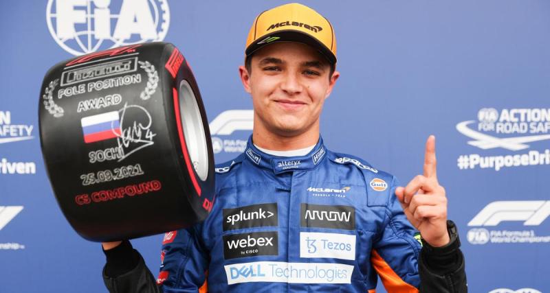  - Lando Norris, une deuxième pole position en F1 pour oublier le cauchemar de la première