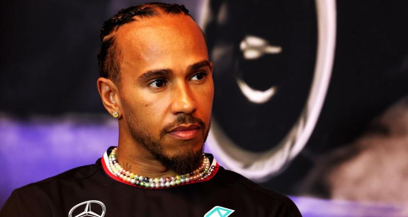  - Lewis Hamilton aux anges après son premier podium de la saison 