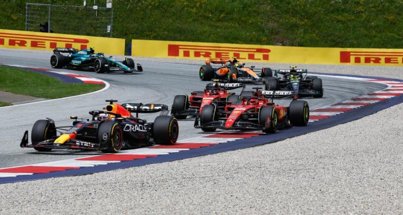  - Le classement de la course sprint du GP d'Autriche, Max Verstappen en tête devant les McLaren 