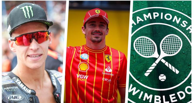  - La grosse déception de Quartararo, Leclerc s'en prend à Ferrari, sale nouvelle à Wimbledon, ... Toutes les infos sports du jour !