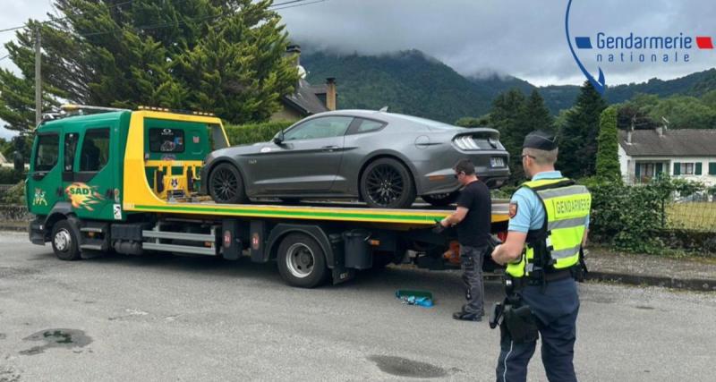  - À 175 km/h au lieu de 80, le chauffard “pousse les chevaux de sa Mustang”