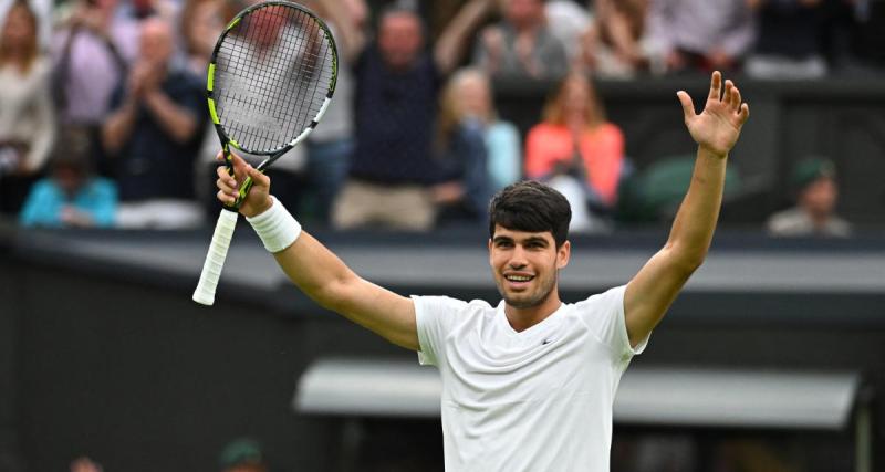  - Wimbledon : Carlos Alcaraz s’est inspiré des plus grands pour sa célébration contre Frances Tiafoe