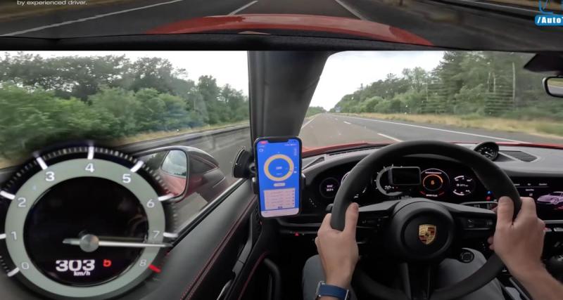  - VIDEO - À plus de 300 km/h sur l'autoroute, en caméra embarquée, il nous envoie en enfer dans sa Porsche 992 Carrera T