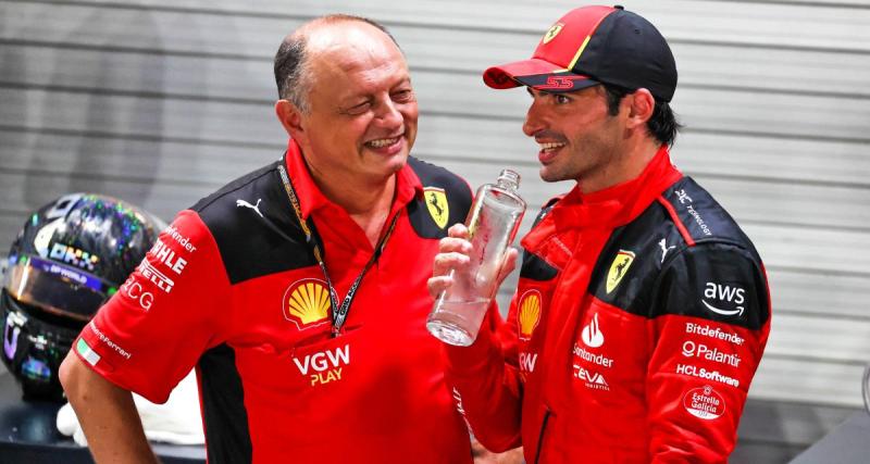  - La joie de Frédéric Vasseur, en voyant Carlos Sainz quitter Ferrari pour Williams