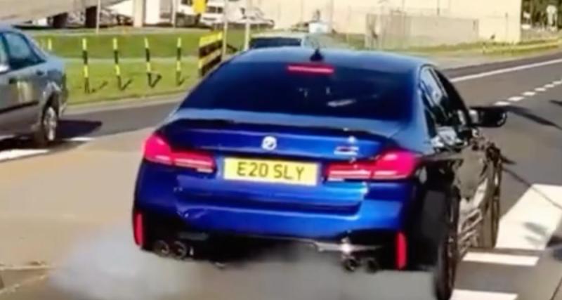  - VIDEO - Le conducteur de cette BMW tente de frimer, il en reste au stade de la tentative…