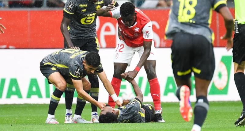  - Reims - Lille : Koné prend cher après son choc avec Angel Gomes