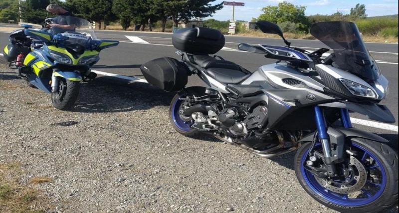  - Un motard arrêté près de Narbonne après une pointe à 168km/h sur une route départementale 