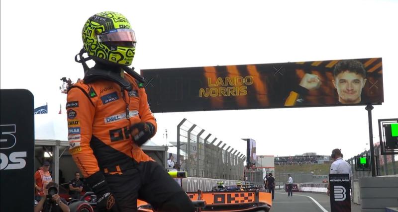  - F1 Zandvoort 2024 : Lando Norris douche le public