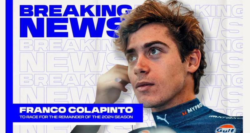  - Et PAF ! La surprise Colapinto chez Williams