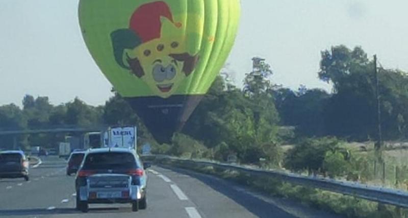  - Une montgolfière se pose juste à côté de l’autoroute A6, le trafic interrompu 