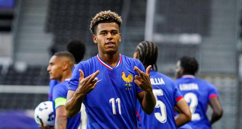  - Équipe de France Espoirs : le magnifique but de Désiré Doué face à la Slovénie