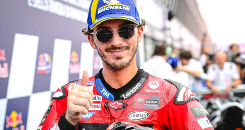  - L'enthousiasme de Francesco Bagnaia, meilleur chrono du test de Misano