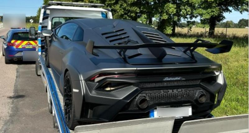  - Belle prise des gendarmes : une Lamborghini Huracan saisie après un grand excès de vitesse 