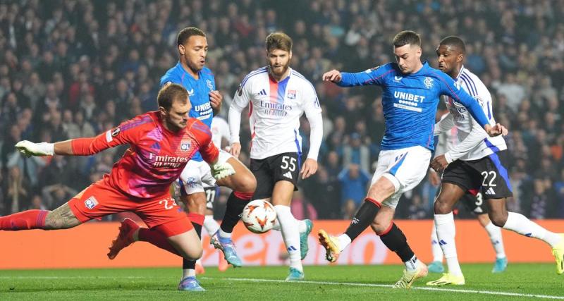  - L'OL mène à la pause face aux Rangers dans un match animé