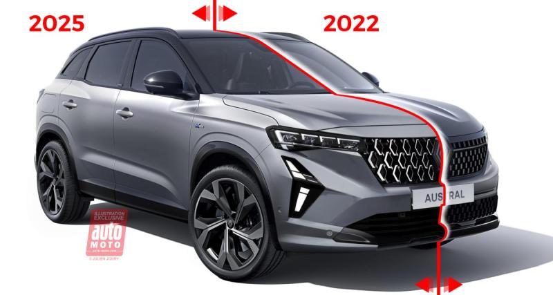  - Futur Renault Austral restylé (2025) : comparez ses évolutions par rapport à l’actuel grâce à notre outil dynamique