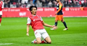 Reims : la superbe frappe de Nakamura contre Montpellier