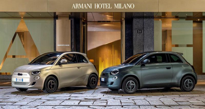  - Fiat persévère avec une 500e Armani très chic mais toujours aussi chère