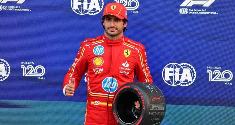  - Formule 1 : Sainz décroche la pole position devant Verstappen et Norris