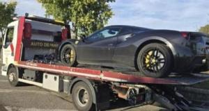 Une Ferrari saisie, la gendarmerie nationale fait sa promotion 