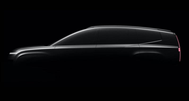  - Hyundai montre la silhouette du Ioniq 9 avant sa présentation à Los Angeles