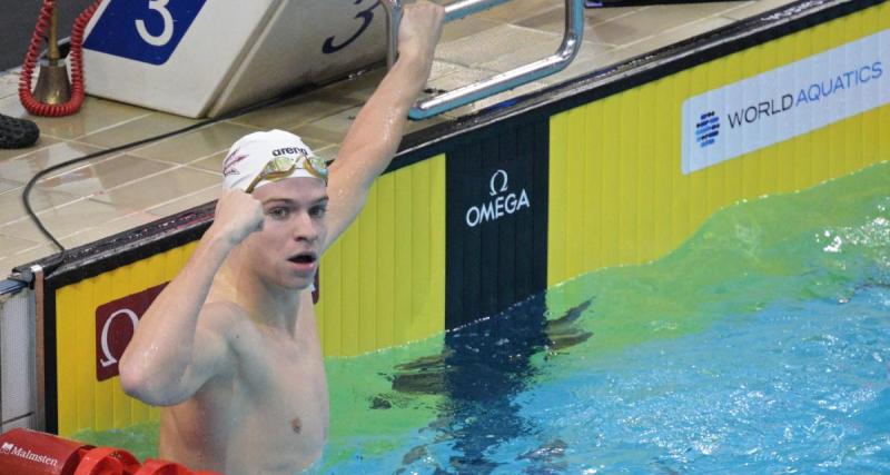  - Natation : coup de fatigue pour Léon Marchand, dans le dur en 200m nage libre