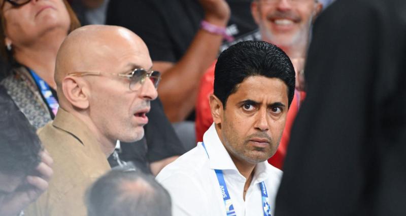  - Bayern - PSG : banderoles hostiles à l'Allianz Arena contre Al-Khelaïfi