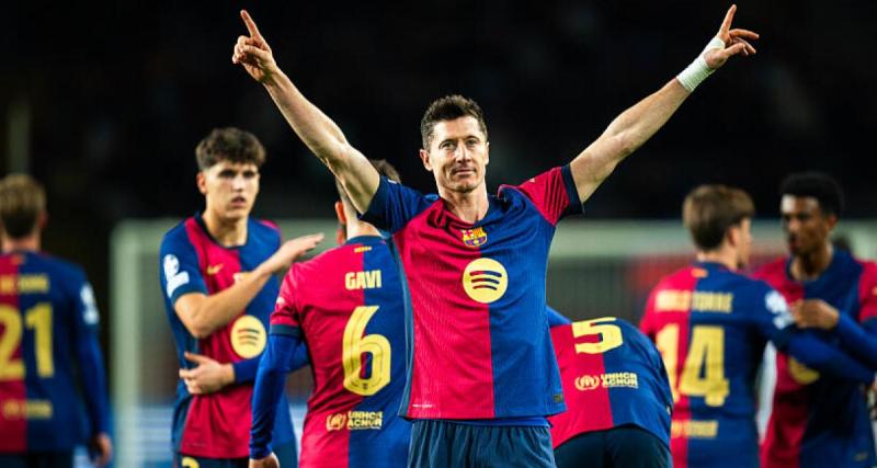  - Barça - Brest : Lewandowski aux anges après avoir atteint les 100 buts en C1