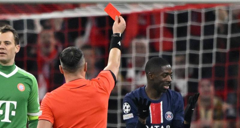 - Bayern - PSG : le chiffre terrible sur le rouge de Dembélé