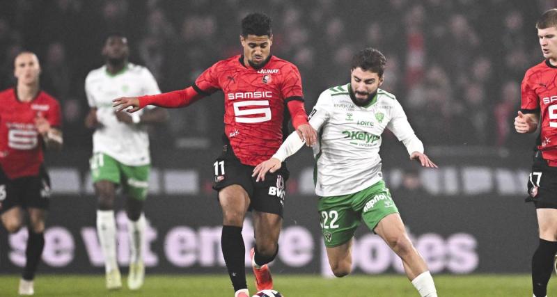  - Rennes devant un ASSE à dix à la pause