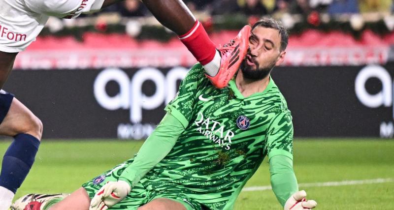  - Monaco - PSG : l'horrible blessure au visage de Donnarumma